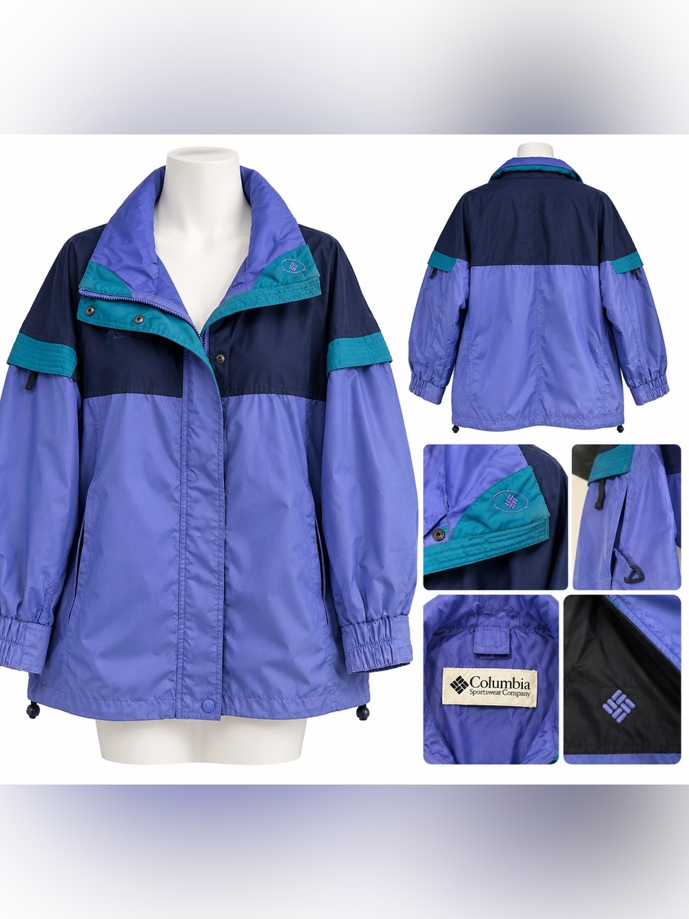 Columbia Sportswear Colorblock Windbreaker — Women’s M